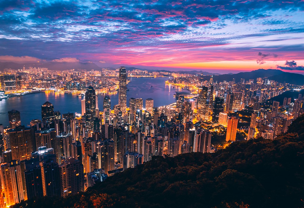 Hong Kong at night
